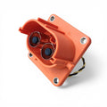 Conector HV 2 polos 8 mm - 200 A / 1500V DC (Socket + Plug recto / 90°)